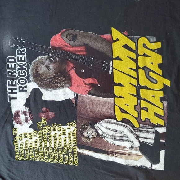 Sammy Hagar the red rocker short sleeve concert tee size 1X Costa Mesa - Picture 4 of 6